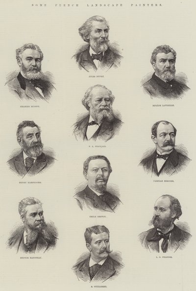 Niektórzy francuscy malarze krajobrazu (grafika) autorstwa English School