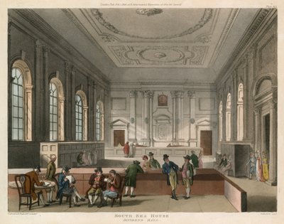 South Sea House, Londyn, podzielona sala autorstwa English School