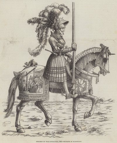 Okaz drzeworytu, 1518, Triumfy Maksymiliana autorstwa English School