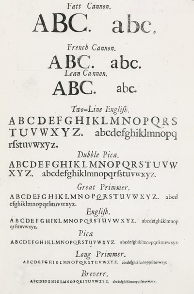 Okazowe kroje pisma autorstwa English School