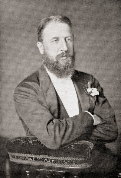 Spencer Compton Cavendish, z „Gladstone: The Man and the Statesman”, autorstwa Davida Williamsona, opublikowanej w 1898 r. (lito) autorstwa English School