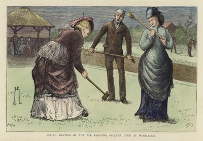 Wiosenne Spotkanie All England Croquet Club na Wimbledonie autorstwa English School
