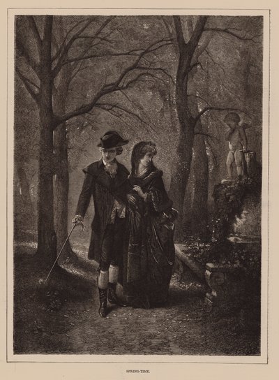 Czas wiosny (grawerowanie) autorstwa English School