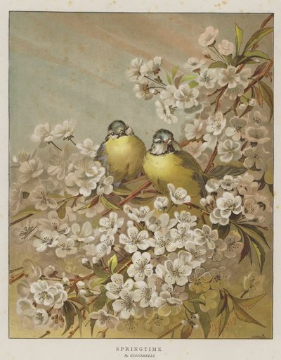 Wiosna (chromolitho) autorstwa English School