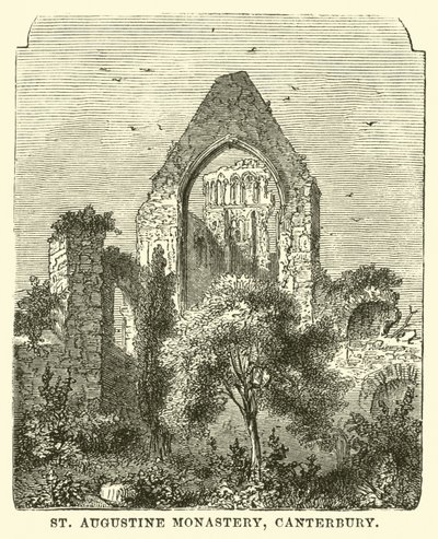 Klasztor św. Augustyna, Canterbury autorstwa English School