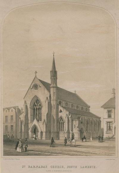 Kościół św Barnaby, South Lambeth autorstwa English School