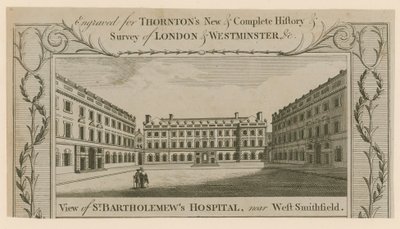 Szpital św Bartłomieja w Smithfield. autorstwa English School