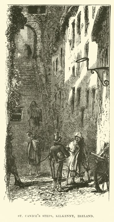 St Canices Steps, Kilkenny, Irlandia autorstwa English School