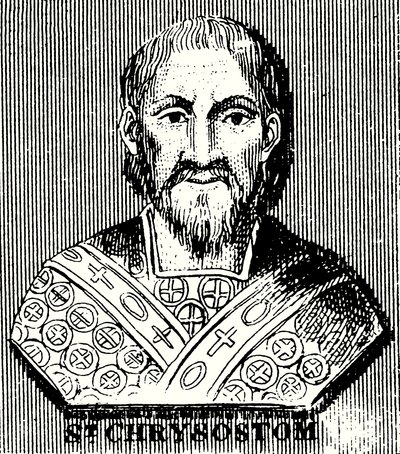 Św. Chryzostom (rycina) autorstwa English School
