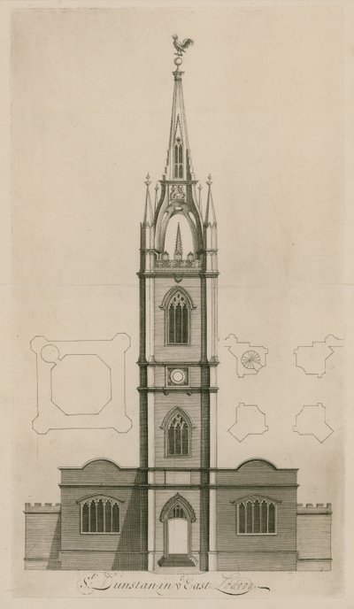 St Dunstan na Wschodzie, Londyn autorstwa English School