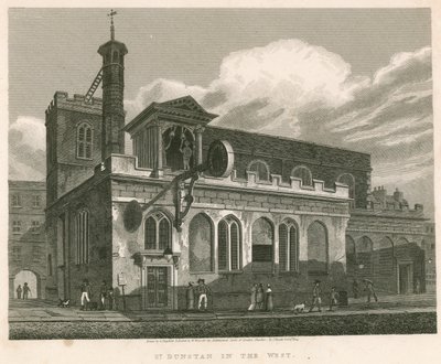 St Dunstan na Zachodzie; Kościół św. Dunstana, Fleet Street, Londyn autorstwa English School