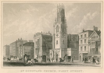 Kościół św. Dunstana, Fleet Street, Londyn autorstwa English School