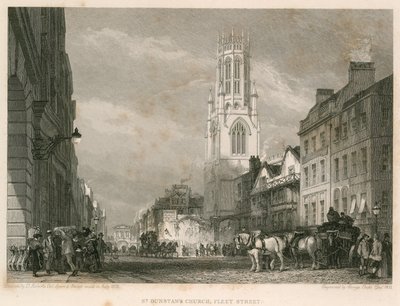 Kościół św. Dunstana, Fleet Street, Londyn autorstwa English School