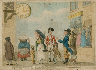St Dunstans, Fleet Street, Londyn autorstwa English School