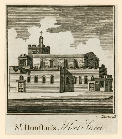 St Dunstans, Fleet Street, Londyn autorstwa English School