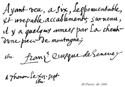 św. Franciszka Salezego autorstwa English School