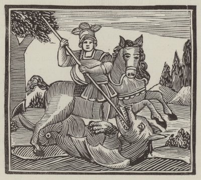 Św. Jerzy (rycina) autorstwa English School