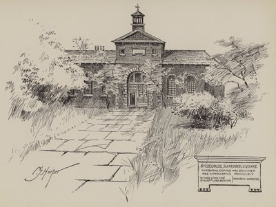 Plac św. Jerzego w Hanowerze (rycina) autorstwa English School