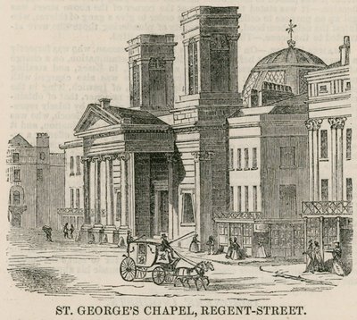 Kaplica św. Jerzego, Regent Street, Londyn autorstwa English School