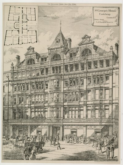 St Georges House, Eastcheap, Londyn autorstwa English School