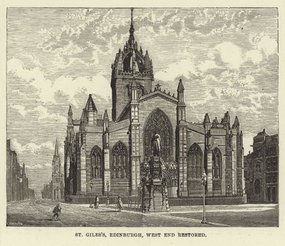 St Giles, Edynburg, Odrestaurowany West End autorstwa English School