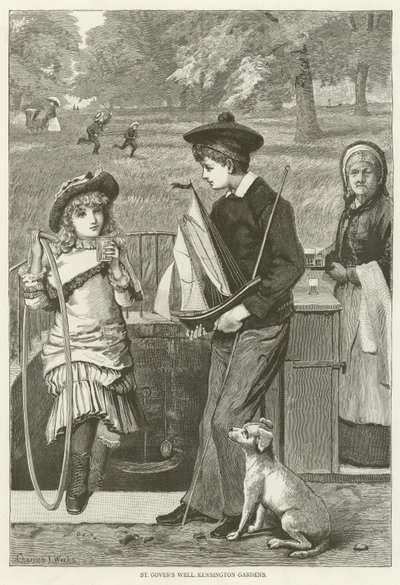 St Govers Well, Kensington Gardens autorstwa English School