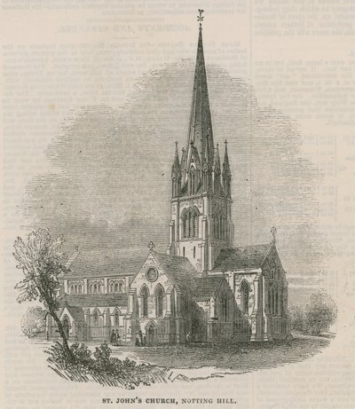 Kościół St Johns, Notting Hill, Londyn autorstwa English School
