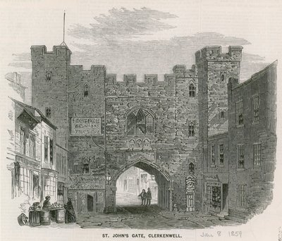 Brama św. Jana, Clerkenwell autorstwa English School