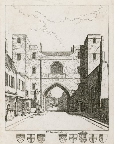 Brama św. Jana, Clerkenwell autorstwa English School