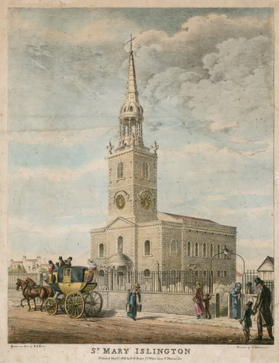 St Marys (nowy kościół), Islington autorstwa English School