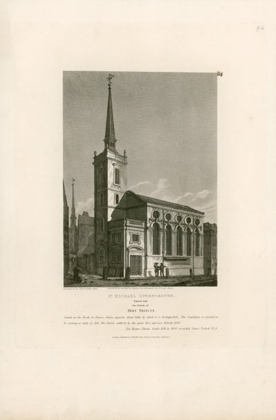St Michael Queen-Hithe, zjednoczona z parafią Świętej Trójcy autorstwa English School