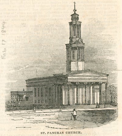 Kościół St Pancras, Londyn autorstwa English School