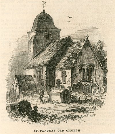Stary kościół St Pancras, Londyn autorstwa English School