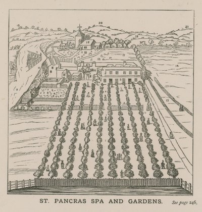 Spa i ogrody St Pancras autorstwa English School