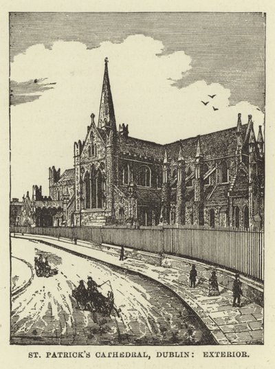 Katedra św. Patryka, Dublin, Zewnątrz autorstwa English School