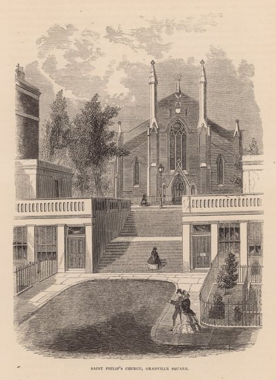 Kościół św. Philipsa, plac Granville, Clerkenwell autorstwa English School