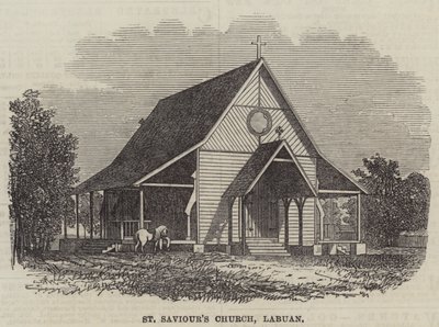 Kościół św. Zbawiciela w Labuan (rycina) autorstwa English School