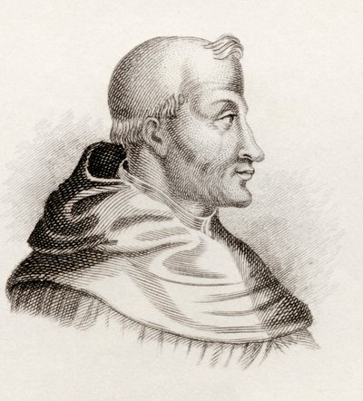 Św. Tomasz z Akwinu, ze „Słownika historycznego krabów”, opublikowanego w 1825 r. autorstwa English School