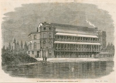 Szpital St Thomass, Surrey Gardens, Londyn autorstwa English School