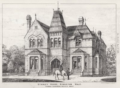 Stanley House, Kingston Vale (grawerowanie) autorstwa English School