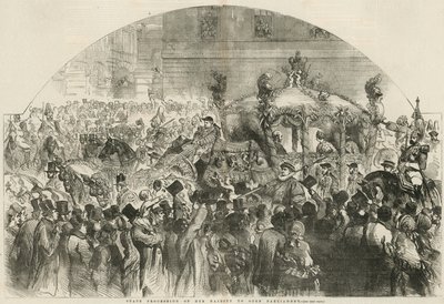 Stanowa procesja Jej Królewskiej Mości na otwarcie Parlamentu autorstwa English School
