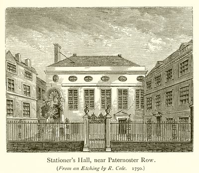 Sala Stacjonarna, w pobliżu Paternoster Row autorstwa English School