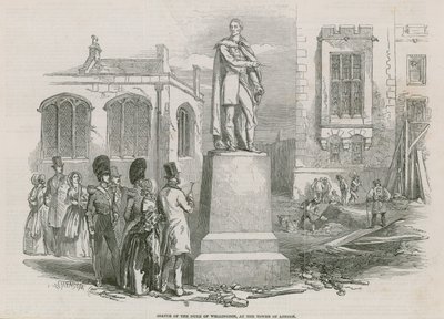 Statua księcia Wellington w Tower of London autorstwa English School