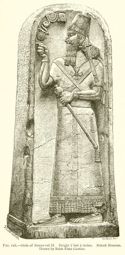 Stela Samasa-Vul II autorstwa English School
