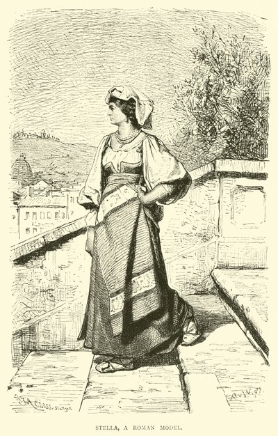 Stella, rzymska modelka autorstwa English School