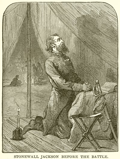 Stonewall Jackson przed bitwą autorstwa English School
