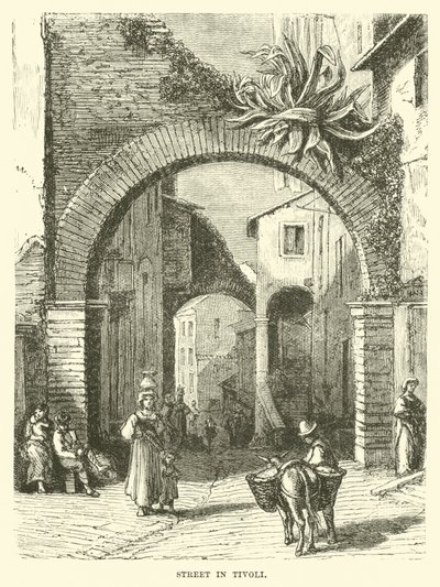 Ulica w Tivoli autorstwa English School