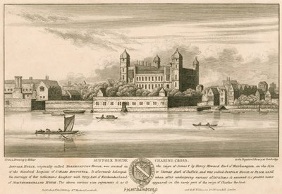 Suffolk House (później Northampton House i Northumberland House), Charing Cross, Londyn autorstwa English School