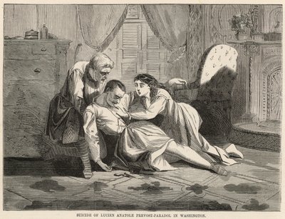 Samobójstwo Luciena Anatole Prevosta-Paradola w Waszyngtonie autorstwa English School