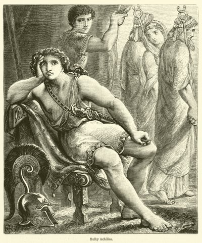 Sulky Achilles (grawerunek) autorstwa English School